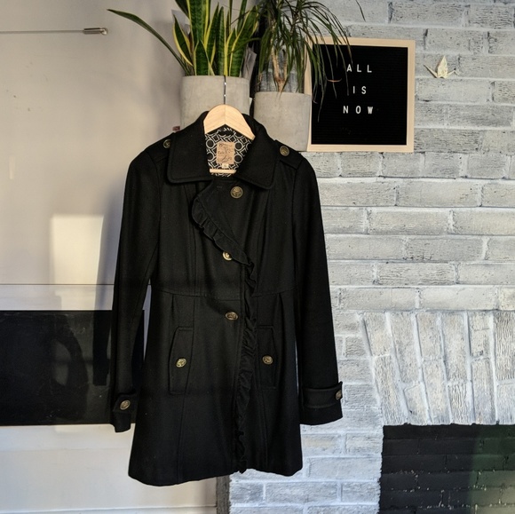 Anthropologie Jackets & Blazers - Anthro Tulle wool blend skater coat
